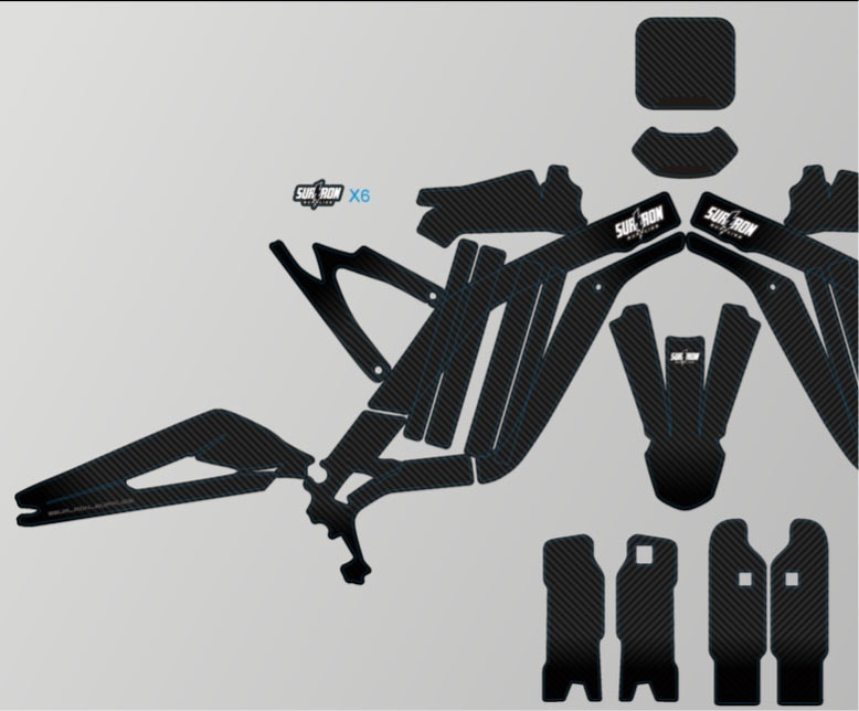 Carbon fibre graphic kit light bee surronsupplies